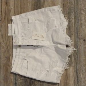 Pink Lily white shorts